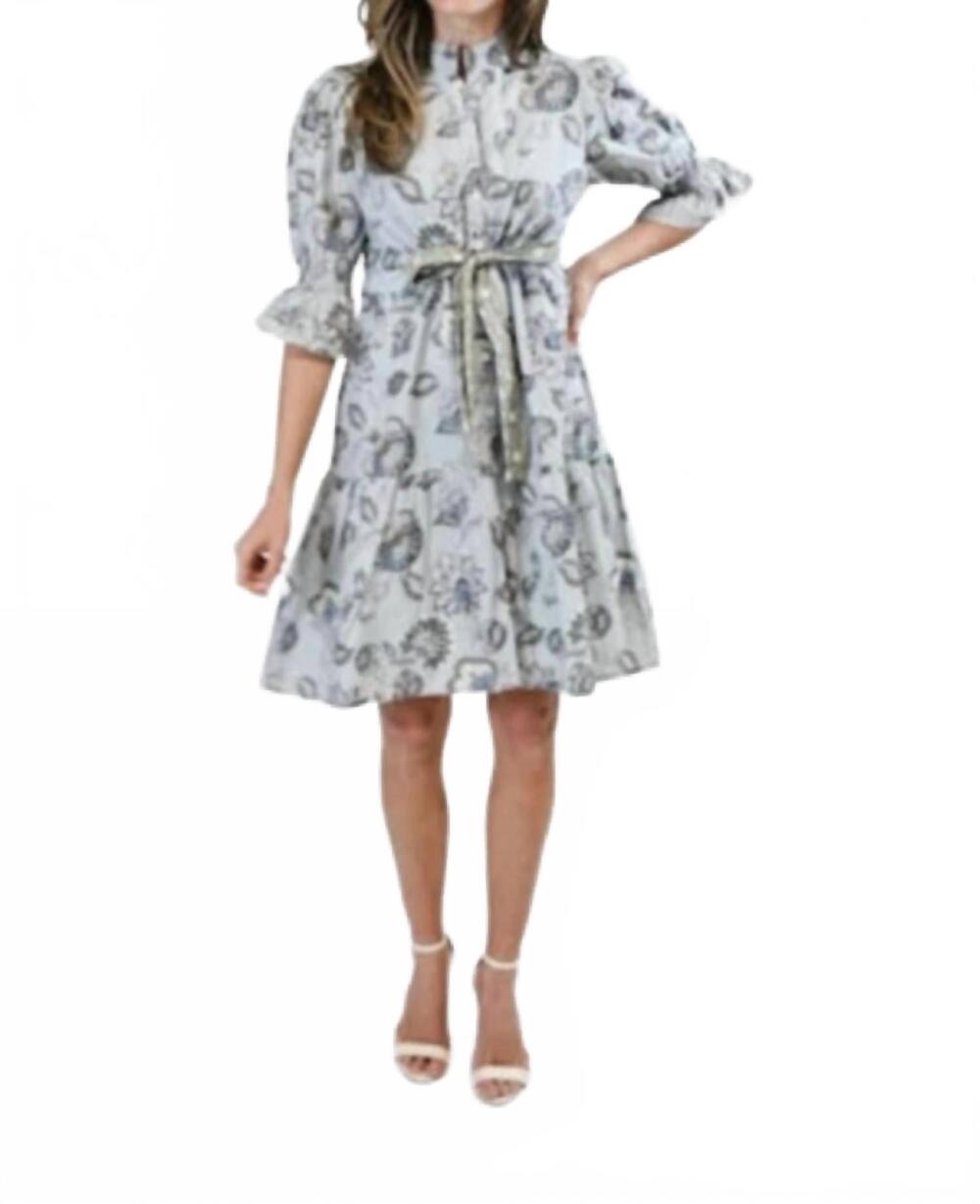 NEW VICTORIA DUNN kai mini dress in twilight flora